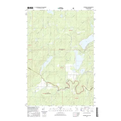 2017 Map of Hagerman Lake, 2017 Print