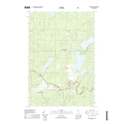 2019 Map of Hagerman Lake, 2019 Print