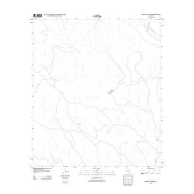 2012 Map of Hagler Canyon, 2012 Print
