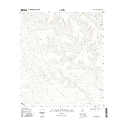 2016 Map of Hagler Canyon, 2016 Print