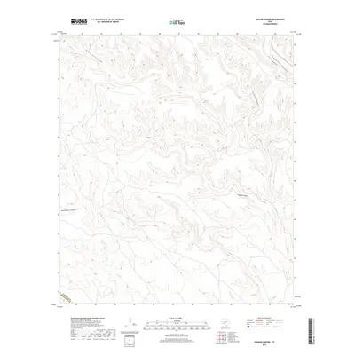 2019 Map of Hagler Canyon, 2019 Print