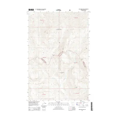 2014 Map of Hahn Creek Pass, 2014 Print