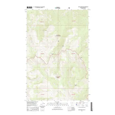 2017 Map of Hahn Creek Pass, 2017 Print