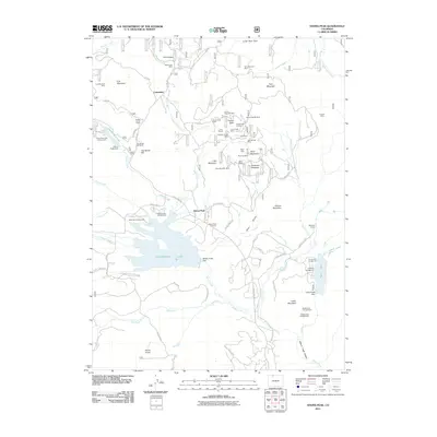 2011 Map of Hahns Peak, 2011 Print
