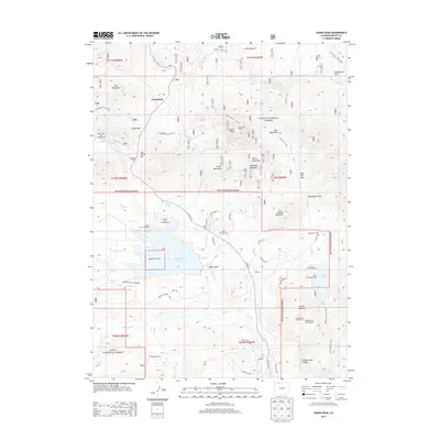 2013 Map of Hahns Peak, 2013 Print
