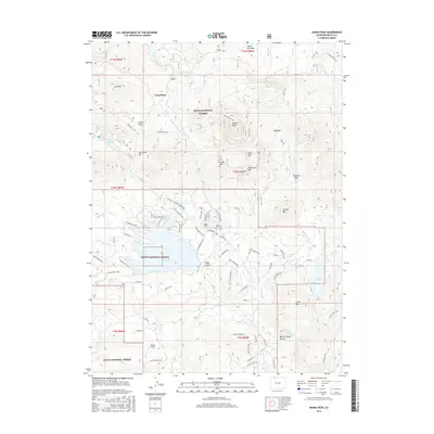 2016 Map of Hahns Peak, 2016 Print
