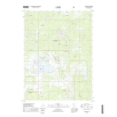 2019 Map of Hahns Peak, 2019 Print
