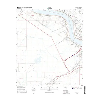 2015 Map of Hahnville, 2015 Print