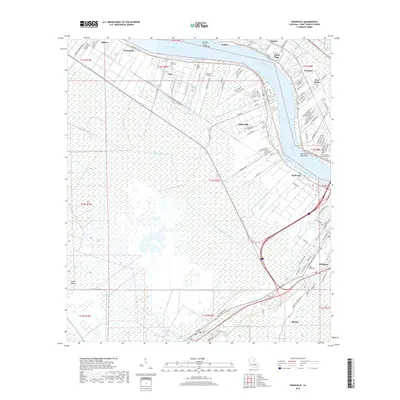 2018 Map of Hahnville, 2018 Print