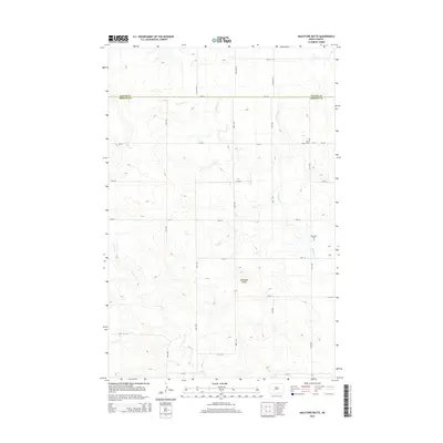 2014 Map of Hailstone Butte, 2014 Print
