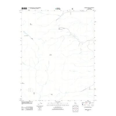 2012 Map of Haiwee Pass, 2012 Print
