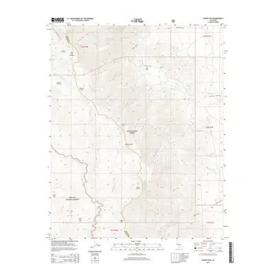 2015 Map of Haiwee Pass, 2015 Print