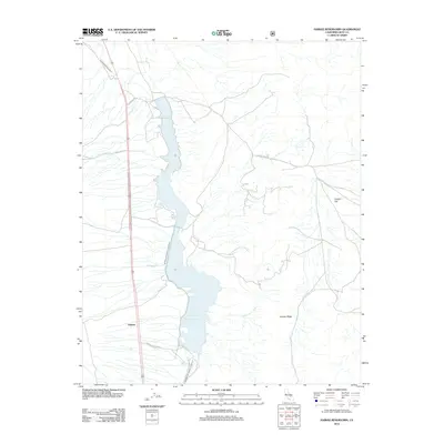 2012 Map of Haiwee Reservoirs, 2012 Print