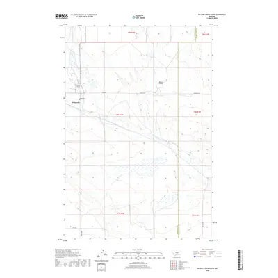 2020 Map of Halbert Creek South, 2020 Print