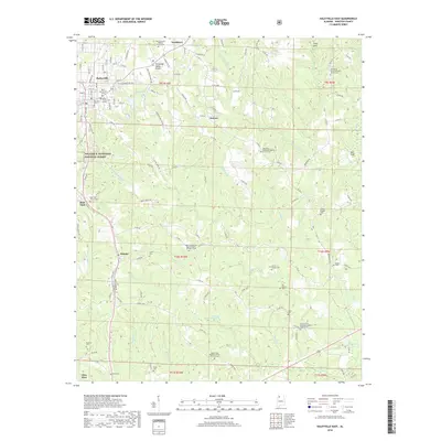 2018 Map of Haleyville East, 2018 Print