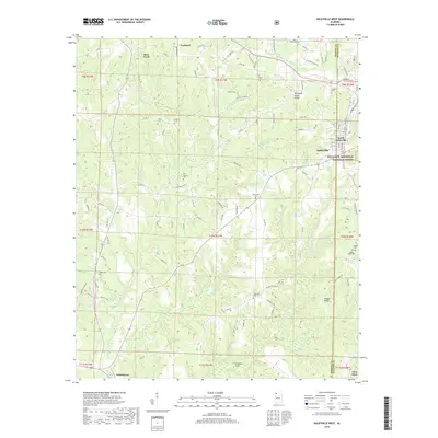 2018 Map of Haleyville West, 2018 Print