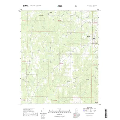 2021 Map of Haleyville West, 2021 Print