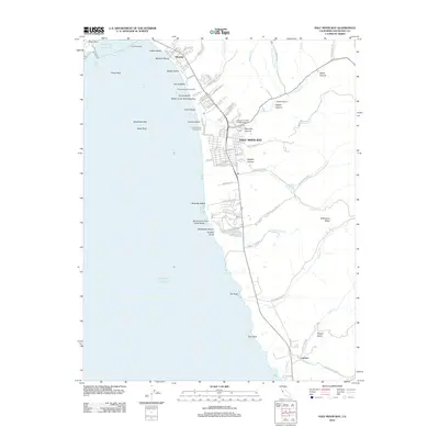 2012 Map of Half Moon Bay, 2012 Print