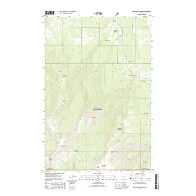 2017 Map of Half Moon Canyon, 2017 Print