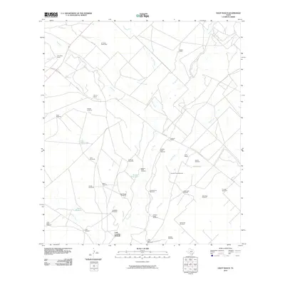 2010 Map of Halff Ranch, 2010 Print
