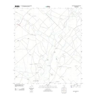 2013 Map of Halff Ranch, 2013 Print