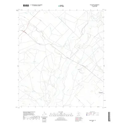 2019 Map of Halff Ranch, 2019 Print