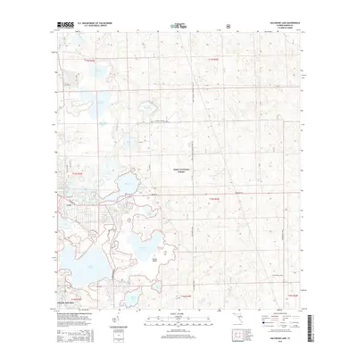 2015 Map of Halfmoon Lake, 2015 Print