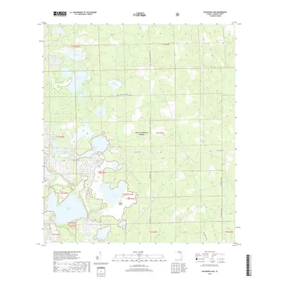2018 Map of Halfmoon Lake, 2018 Print