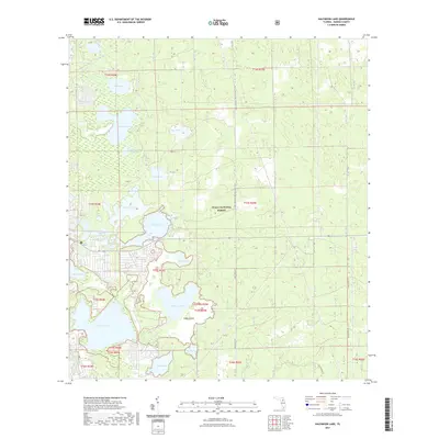 2021 Map of Halfmoon Lake, 2021 Print