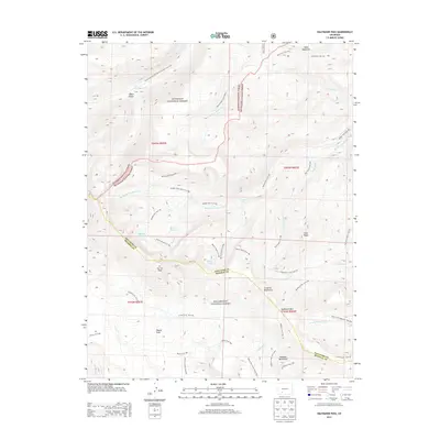 2013 Map of Halfmoon Pass, 2013 Print