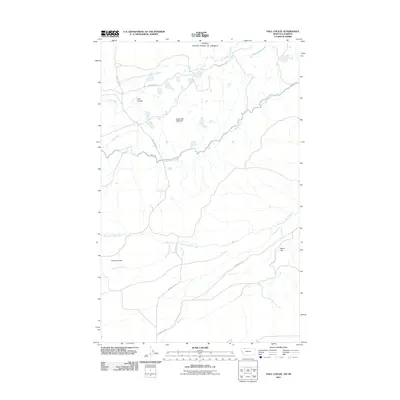 2011 Map of Hall Coulee, 2011 Print