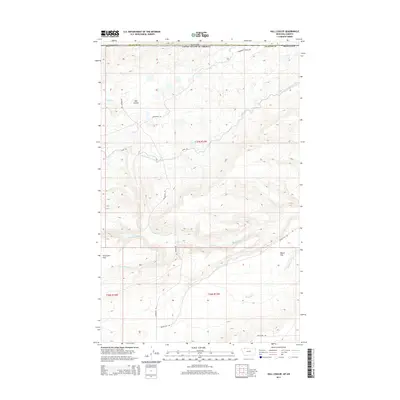 2014 Map of Hall Coulee, 2014 Print