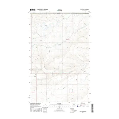 2017 Map of Hall Coulee, 2017 Print