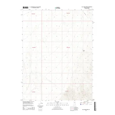 2014 Map of Hall Creek North, 2014 Print