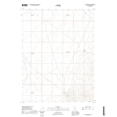 2018 Map of Hall Creek North, 2018 Print