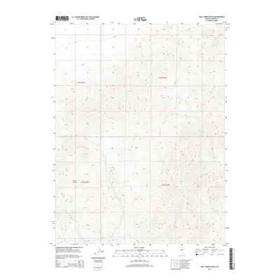 2014 Map of Hall Creek South, 2014 Print