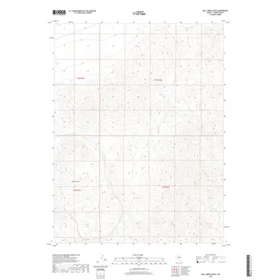2018 Map of Hall Creek South, 2018 Print