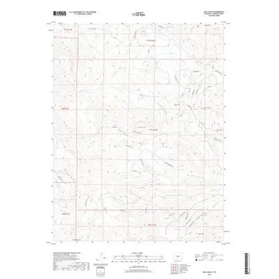 2019 Map of Hall Gulch, 2019 Print