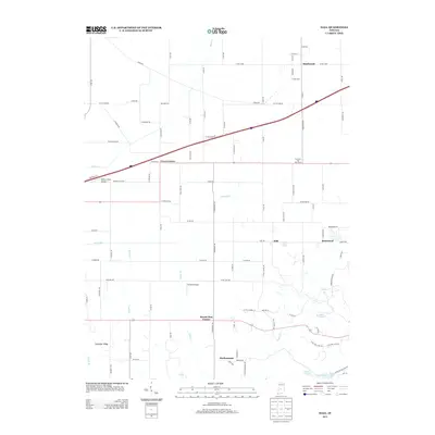 2013 Map of Hall, 2013 Print
