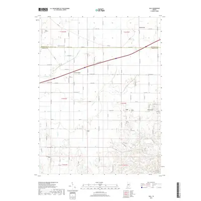 2019 Map of Hall, 2019 Print