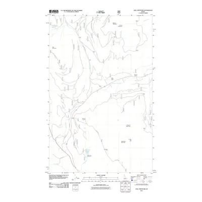 2011 Map of Hall Mountain, 2011 Print