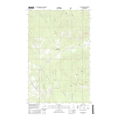 2017 Map of Hall Mountain, 2017 Print