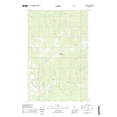 2020 Map of Hall Mountain, 2020 Print