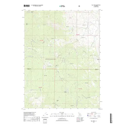 2018 Map of Hall Ridge, 2018 Print