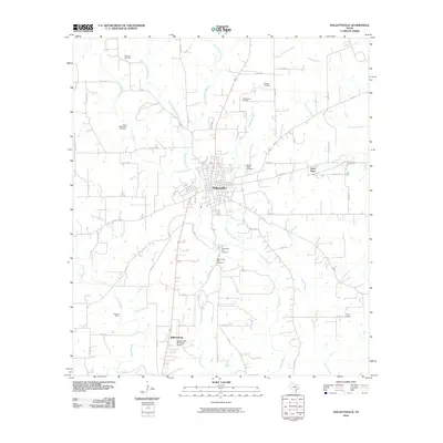 2010 Map of Hallettsville, 2010 Print