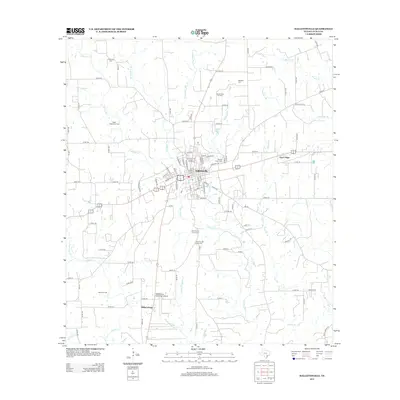 2013 Map of Hallettsville, 2013 Print