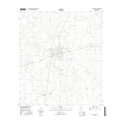 2016 Map of Hallettsville, 2016 Print