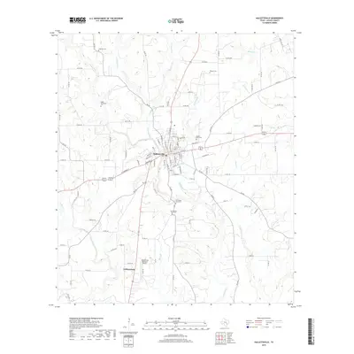2019 Map of Hallettsville, 2019 Print