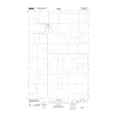 2011 Map of Halliday, 2011 Print