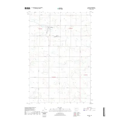 2018 Map of Halliday, 2018 Print